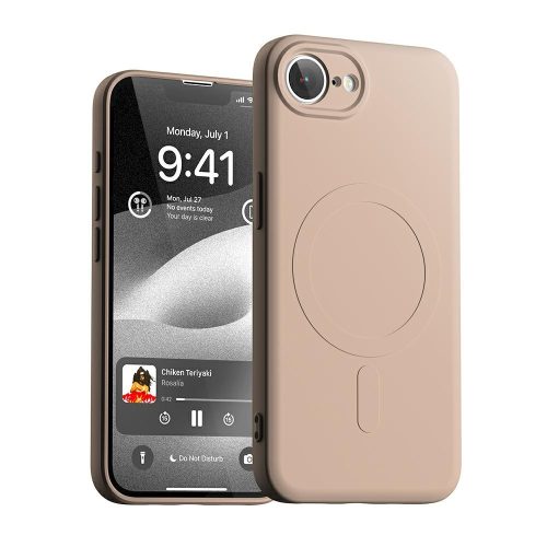 Mercury Semi-Silicone MagSafe     iPhone 16e tok, rózsaszín