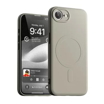Mercury Semi-Silicone MagSafe     iPhone 16e tok, bézs