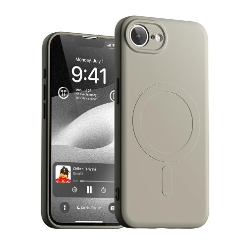 Mercury Semi-Silicone MagSafe     iPhone 16e tok, bézs