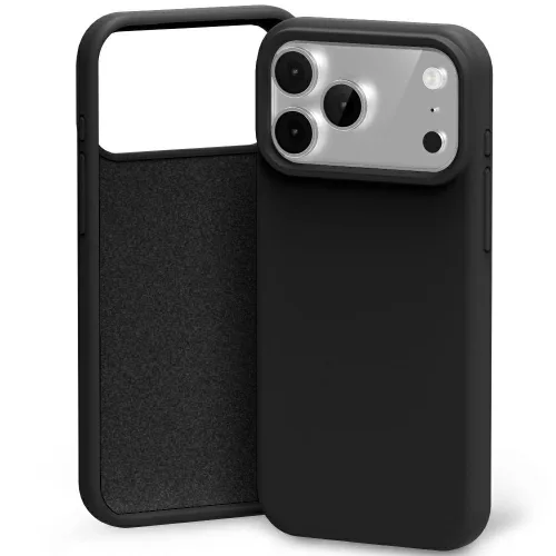 Mercury case Silicone iPhone 17 Pro tok, fekete
