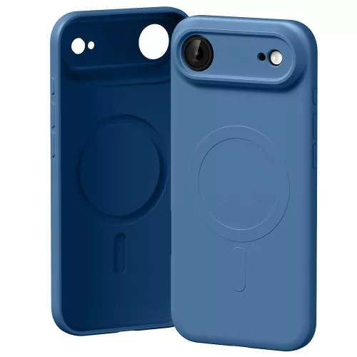 Mercury Semi-Silicone MagSafe Case iPhone 17 Air tok, kék