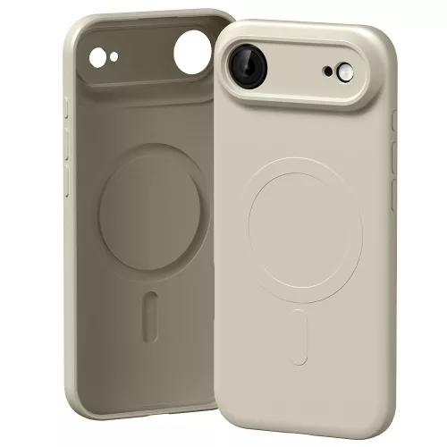Mercury Semi-Silicone MagSafe Case iPhone 17 Air tok, bézs
