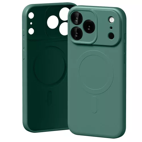 Mercury Semi-Silicone MagSafe Case iPhone 17 Pro Max tok, zöld