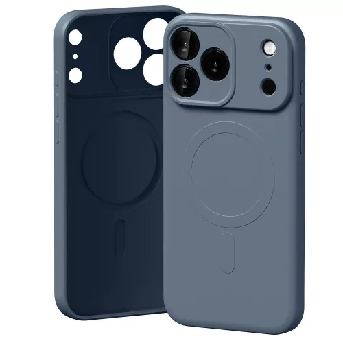 Mercury Semi-Silicone MagSafe case iPhone 17 Pro Max sierra tok, kék