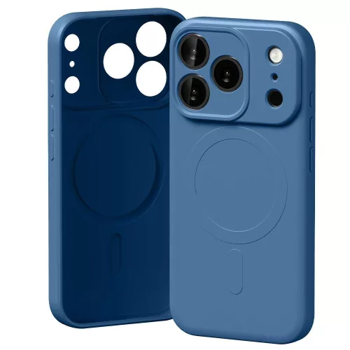 Mercury Semi-Silicone MagSafe Case iPhone 17 Pro tok, kék