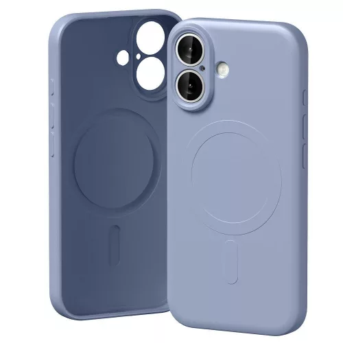 Mercury Semi-Silicone MagSafe Case iPhone 17 tok, lila