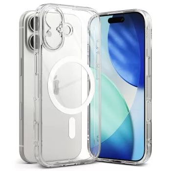   Ringke Fusion Magnetic MagSafe Case iPhone 17 tok, átlátszó