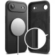 Ringke Silicone Magnetic MagSafe Case iPhone 17 Air tok, fekete