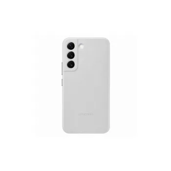 Samsung EF-VS901LJ S22 Leather Cover tok, szürke