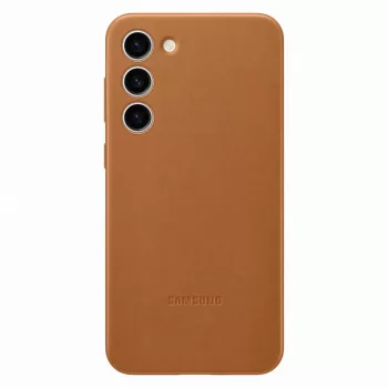   Samsung bőr tok Samsung Galaxy S23 Plus (EF-VS916LAEGWW) valódi tevebőr tok, barna