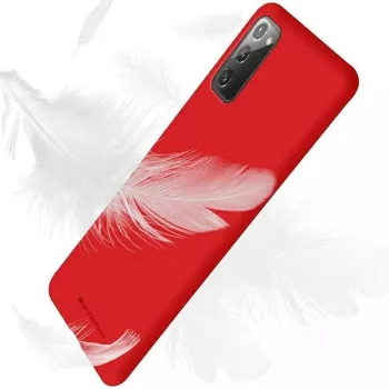   Mercury Soft Silicone Case hátlap, tok Samsung Galaxy S22 Ultra S908, piros