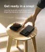 Ringke Folio Signature Flip bőr tok Samsung Galaxy S22 Plus, fekete