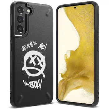   Ringke Onyx Design Tartós TPU tok, Samsung Galaxy S22 Plus, fekete