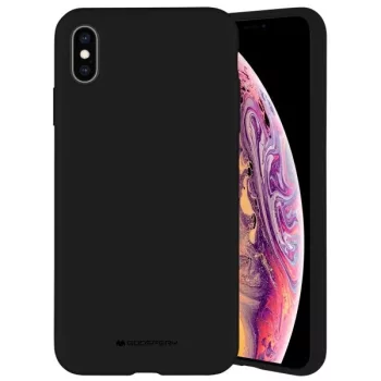 Mercury Silicone iPhone 15 6.1" tok, fekete