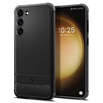 SPIGEN Rugged Armor tok Samsung Galaxy S23 matt, fekete