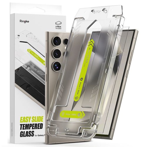 RINGKE kijelzővédő üvegfólia EASY SLIDE 2db GALAXY S24 ULTRA, átlátszó