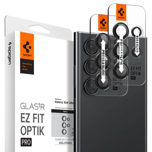 SPIGEN OPTIK.TR "EZ FIT" KAMERA VÉDŐ 2db GALAXY S24 ULTRA, fekete