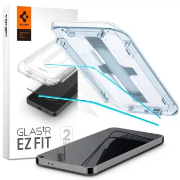   Spigen edzett üvegfólia GLAS.TR "EZ FIT" 2db, Samsung Galaxy S24, átlátszó