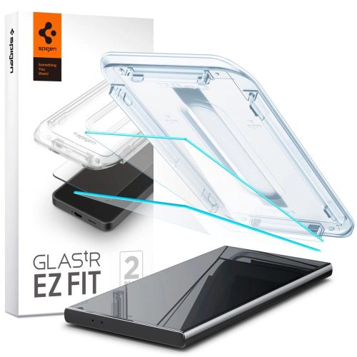 Spigen edzett üvegfólia GLAS.TR "EZ FIT" 2db, Samsung Galaxy S24 Ultra Clear