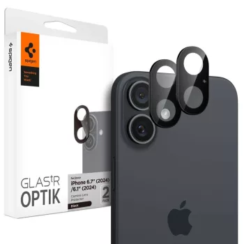   SPIGEN OPTIK GLAS.TR CAMERA PROTECTOR 2-PACK IPHONE 16 / 16 PLUS kameravédő