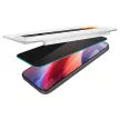 SPIGEN GLAS.TR ”EZ FIT” 2-PACK IPHONE 16 PRO PRIVACY edzett üvegfólia, fekete