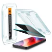 SPIGEN GLAS.TR ”EZ FIT” 2-PACK IPHONE 16 PRO PRIVACY edzett üvegfólia, fekete