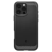 Spigen Rugged Armor Mag Magsafe case iPhone 16 Pro 6,3" matte tok, fekete