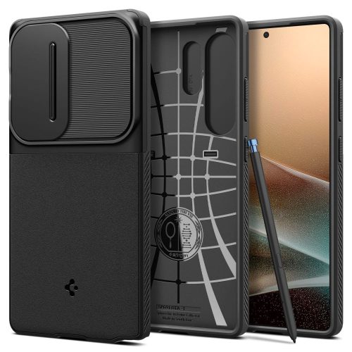 Spigen Optik ArmorSamsung Galaxy S25 Ultra tok, fekete