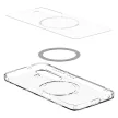 SPIGEN case ULTRA HYBRID MAG compatible with MAGSAFE SAMSUNG GALAXY S25 clear / tok, fehér