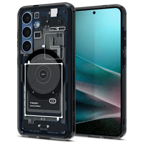 Spigen Ultra Hybrid Mag MagSafe Case Samsung Galaxy S25 Zero One tok, fekete