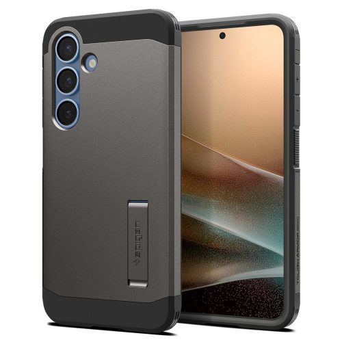 SPIGEN case TOUGH ARMOR compatible with MagSafe Samsung Galaxy S25 tok, acélszürke