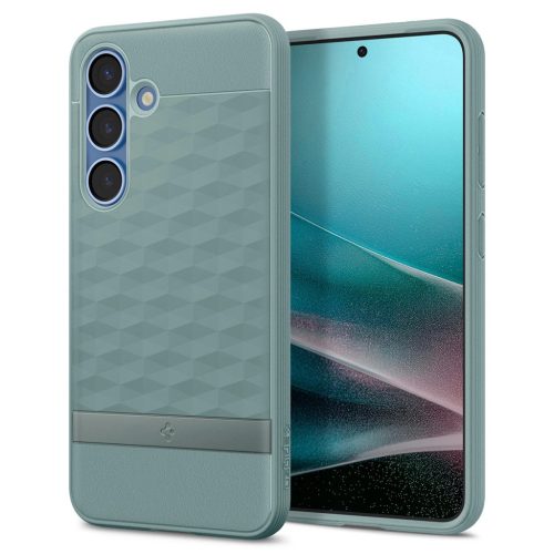 SPIGEN case PARALLAX MAG compatible with MagSafe Samsung Galaxy S25 tok, zöld