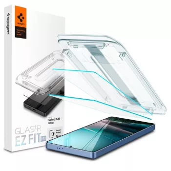   Spigen Glas.TR "Ez Fit" HD Samsung Galaxy S25 Ultra kijelzővédő üvegfólia felhelyező applikátorral 2db