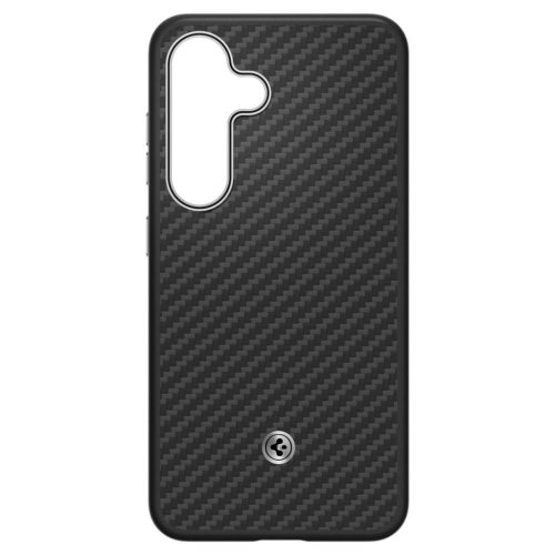 Spigen Enzo Aramid GP-FPS936PGABW Silicone Case with Built-in MagFit Ring Samsung Galaxy S25 Plus tok, fekete
