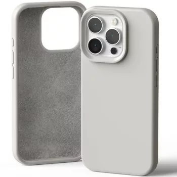 Mercury Silicone iPhone 16 Pro 6,3" tok, bézs