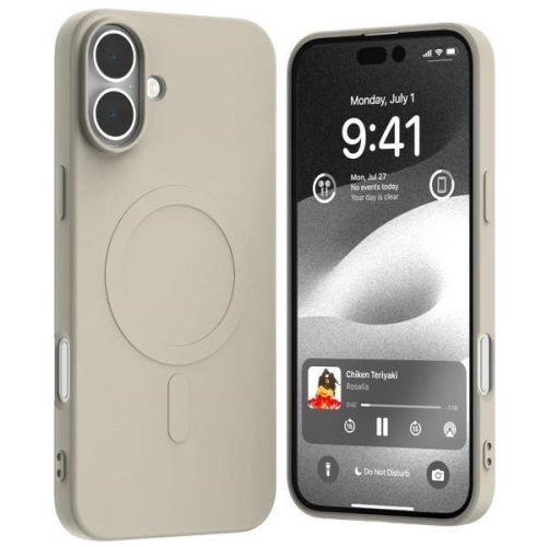 Mercury MagSafe Semi-Silicone iPhone 16 Plus 6,7" tok, bézs