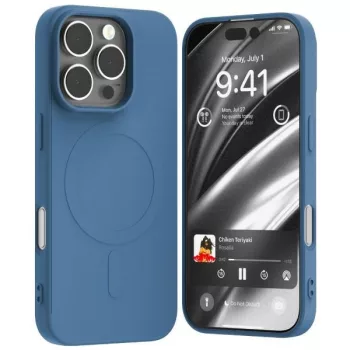   Mercury MagSafe Semi-Silicone iPhone 16 Pro 6,3" tok, kék