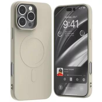   Mercury MagSafe Semi-Silicone iPhone 16 Pro Max 6,9" tok, bézs