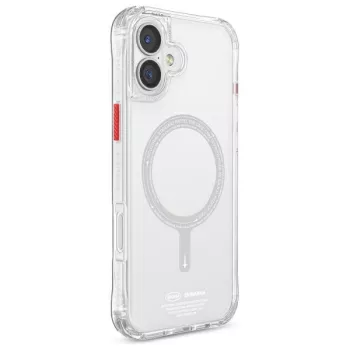  Saido iPhone 16 6.1", Magnetic Charging tok, átlátszó