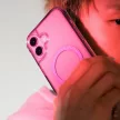 Saido iPhone 16 6.1", Magnetic Charging tok, rózsaszín
