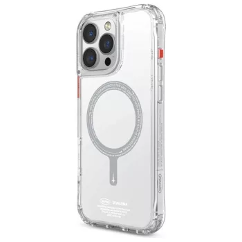   Saido iPhone 16 Pro 6.3", Magnetic Charging tok, átlátszó