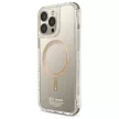Saido iPhone 16 Pro 6.3", Magnetic Charging MagSafe tok, bézs-arany