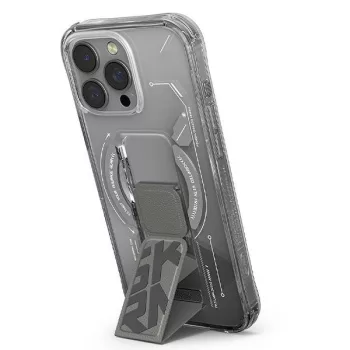   Helio iPhone 16 Pro 6.3", Magnetic Charging + Grip Stand tok, titanium