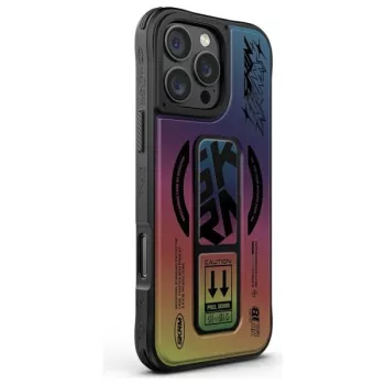   Kira Kobai iPhone 16 Pro, 6.3" Magnetic Charging Grip Stand hologram tok, színes