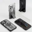 Kira Kobai iPhone 16 Pro, 6.3" Magnetic Charging Grip Stand chrome tok, ezüst