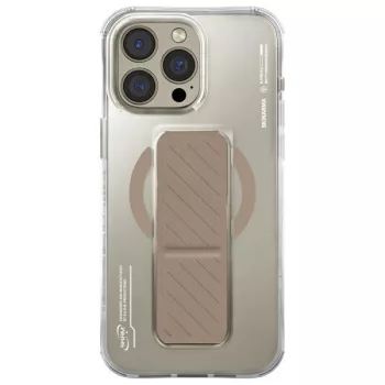   Axon iPhone 16 Pro 6.3", Magnetic Charging + Grip Stand tok, bézs