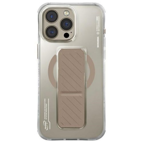 Axon iPhone 16 Pro 6.3", Magnetic Charging + Grip Stand tok, bézs