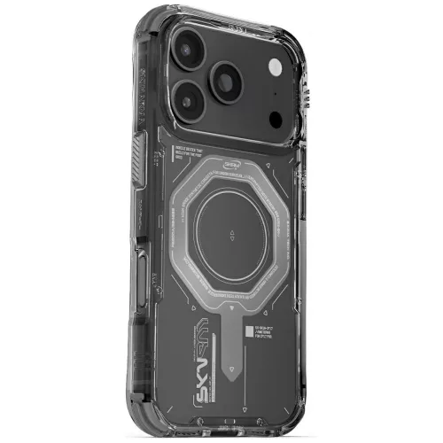 Skinarma Magma Case iPhone 17 Pro Magnetic Charging tok, sötétszürke