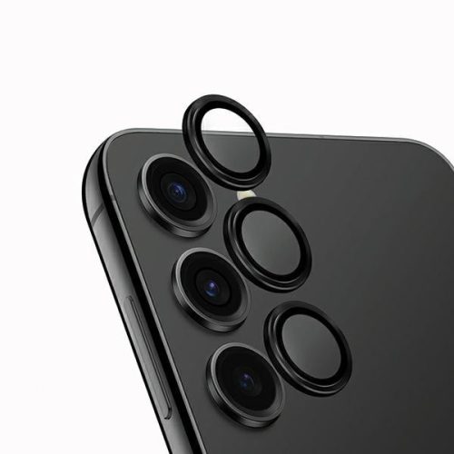 UNIQ Optix alumínium fényképezőgép objektívvédő Samsung Galaxy S24 Plus éjfekete