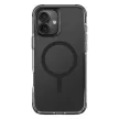 Uniq Combat iPhone 16 6.1" case Magclick Charging tok, fekete/carbon tok, fekete